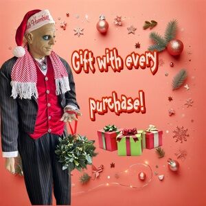 Festive Holiday Decor with Gift